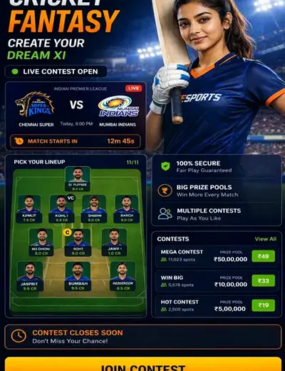Bigwin (bigwin) fantasy cricket & matchday visual 3